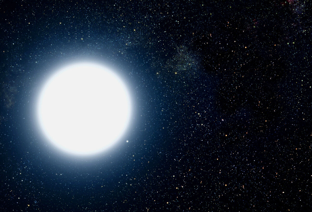 Представление художника о белом карлике. Фото: NASA/ESA/G. Bacon 