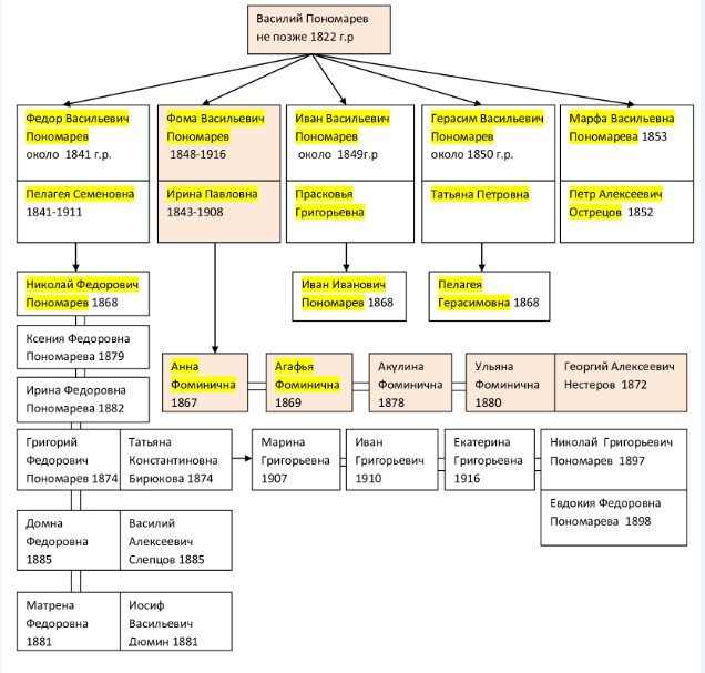 Древо Пономаревых