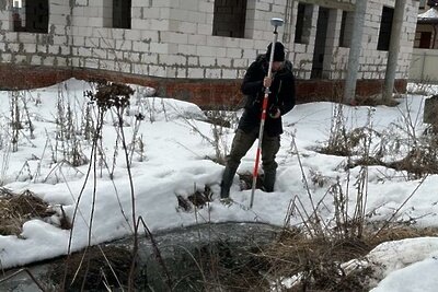    Подтопление сточными водами территории ЖК в Раменском © Пресс-служба Министерства экологии и природопользования Московской области