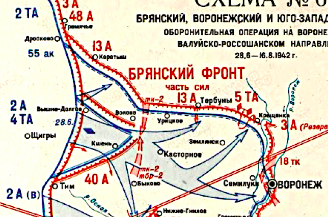 Брянский фронт, июль - август 1942 г.