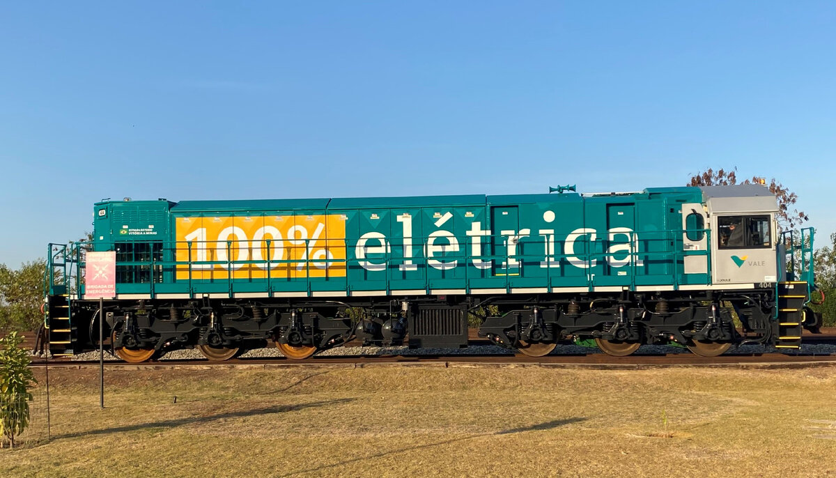 Аккумуляторный локомотив Progress Rail для Vale. Источник: im-mining.com