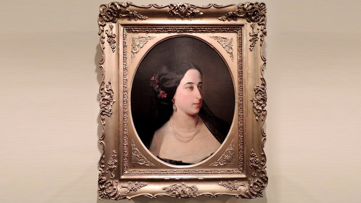    Мария Гартунг (Пушкина), портрет работы Ивана Макарова, 1860 (?), Музей Л.Н. Толстого, Москва
