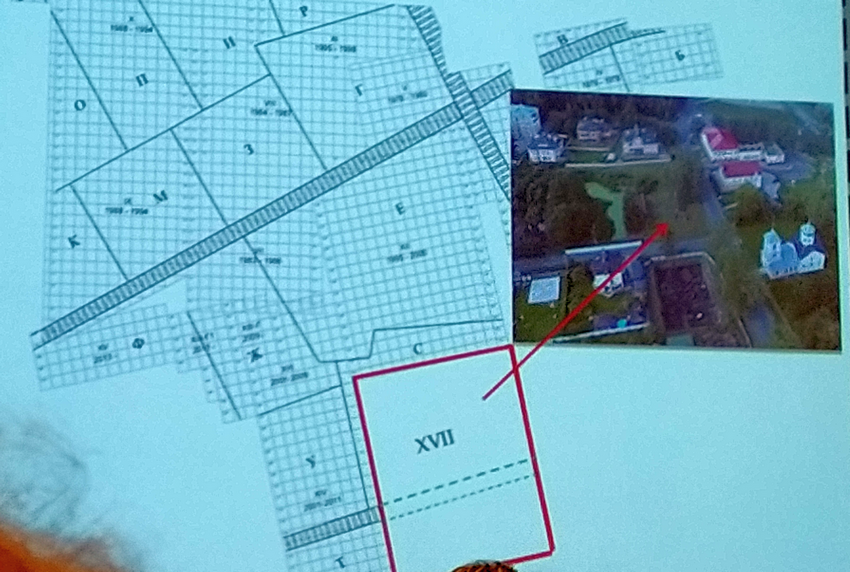 Место Троицкого XVII раскопа на картах Новгорода середины и конца XVIII века