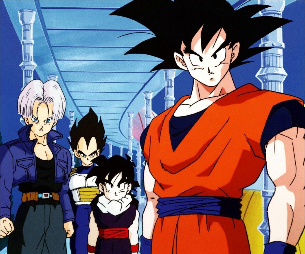 Кадр из аниме Dragonball Z