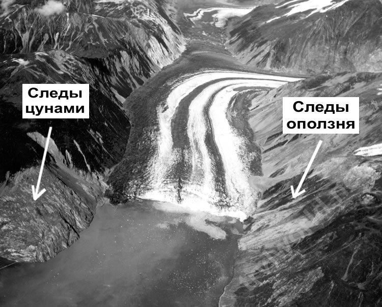 Последствие цунами «Литуя»