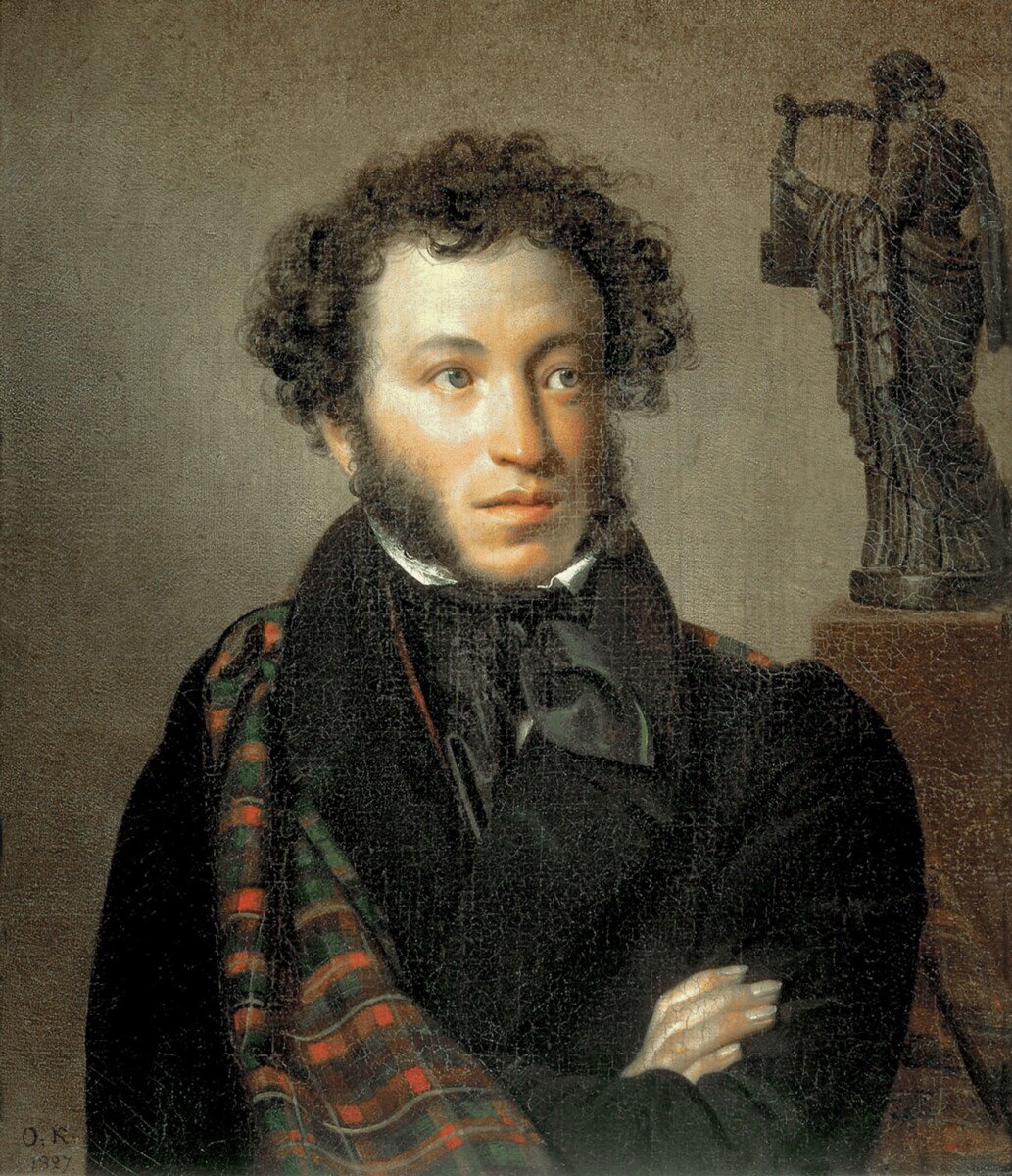 О.Кипренский "Портрет Александра Пушкина", 1827 год.
