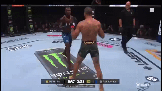 Перейра уничтожает Адесанье ноги 