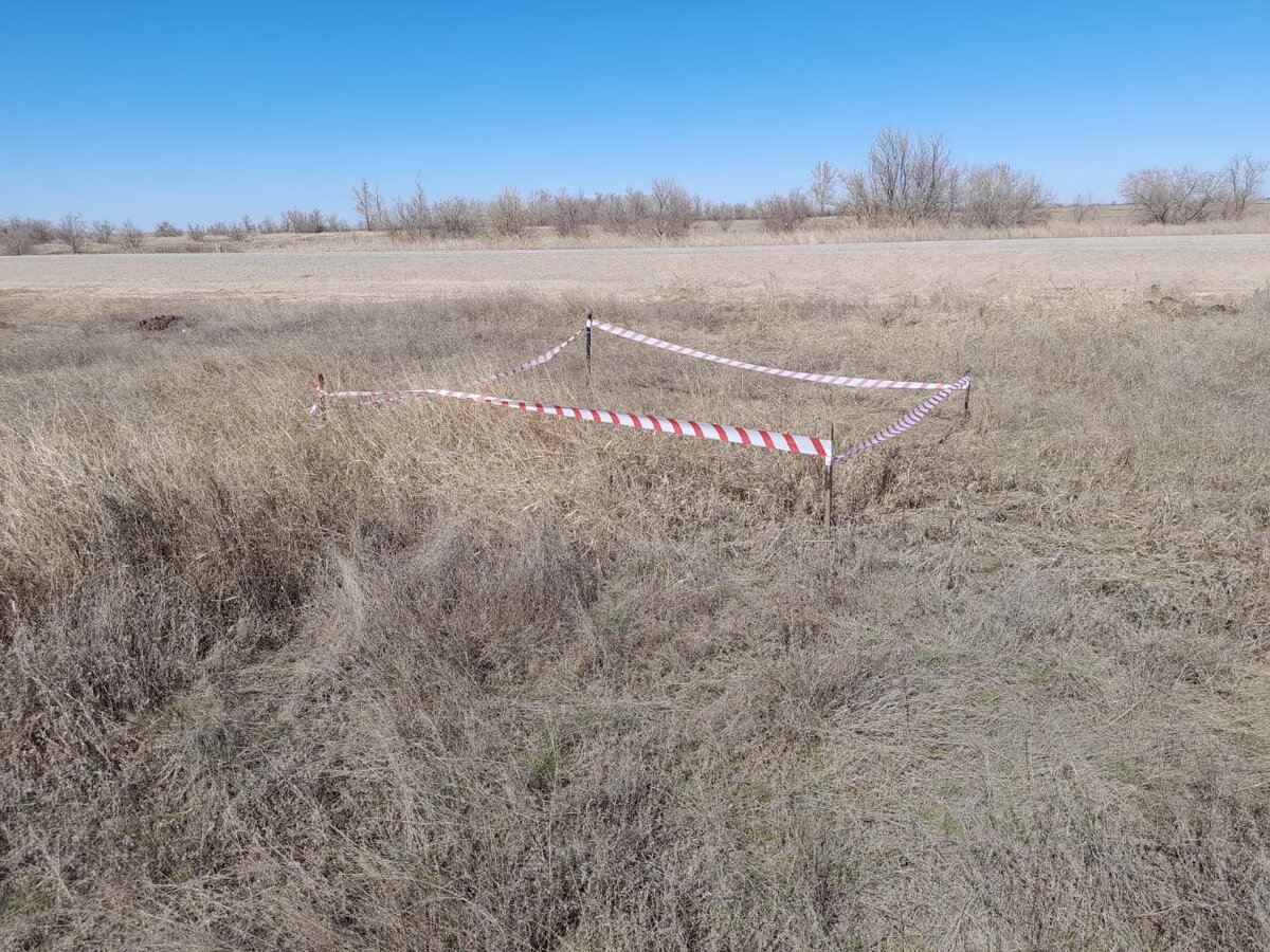    В Новоорском районе обнаружили и уничтожили минометный боеприпас