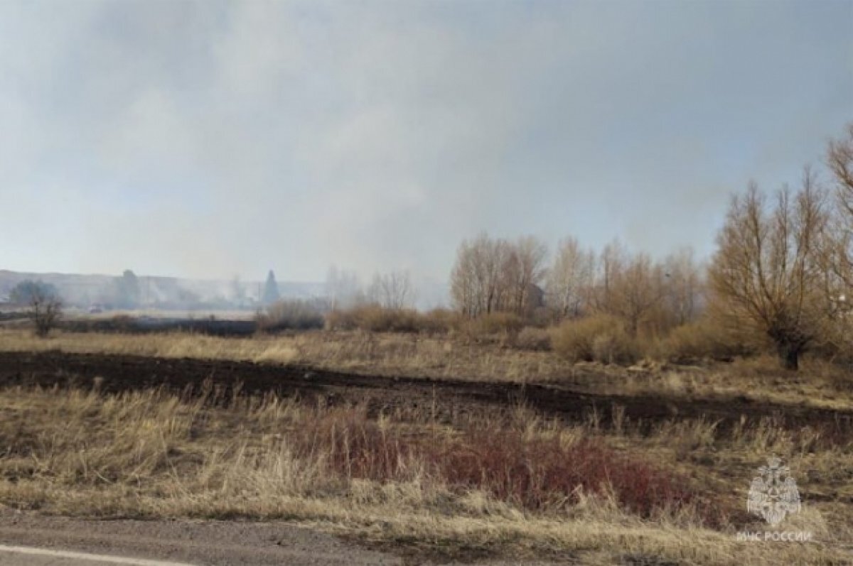    Пожар под Новотроицком потушен