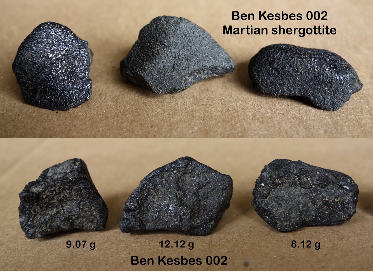    Марсианский метеорит Ben Kesbes 002 был найдет в 2020 году в Уаргле, АлжирMichael Doran
