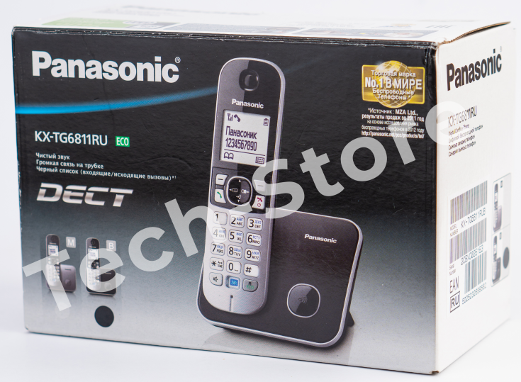 Радиотелефон Panasonic KX-TG6811 поставляется в полном комплекте и в фирменной упаковке