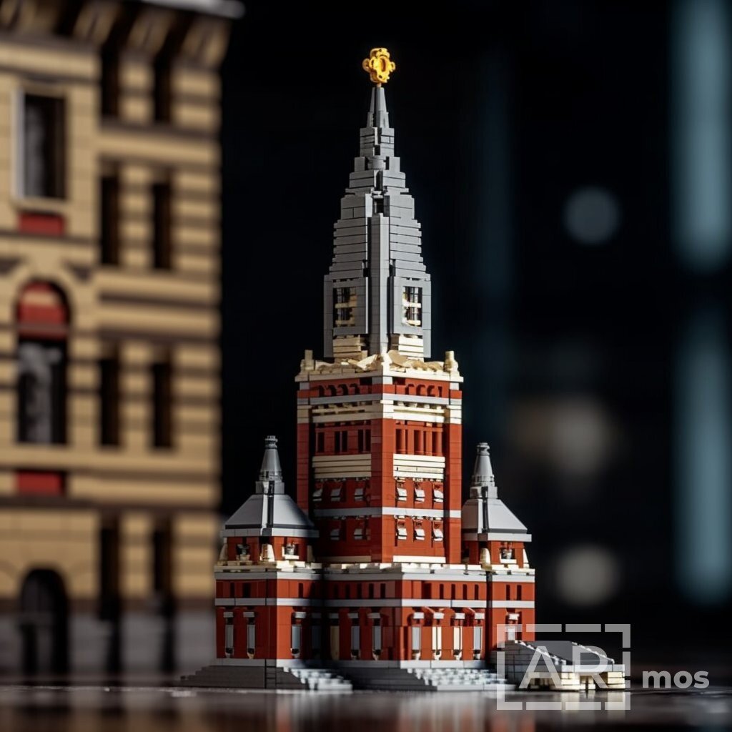 Нейросеть нарисовала Кремль в стиле ЛЕГО | AR.MOSCOW | Дзен