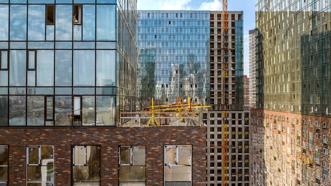 ЖК «Level Причальный» – аэросъемка Новострой-М