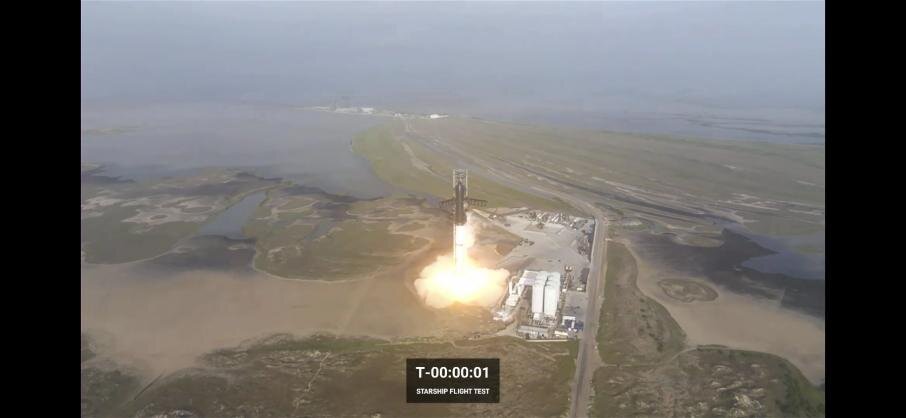    Старт ракеты StarshipФото: twitter.com/elonmusk