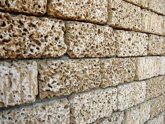 Стена из ракушечника