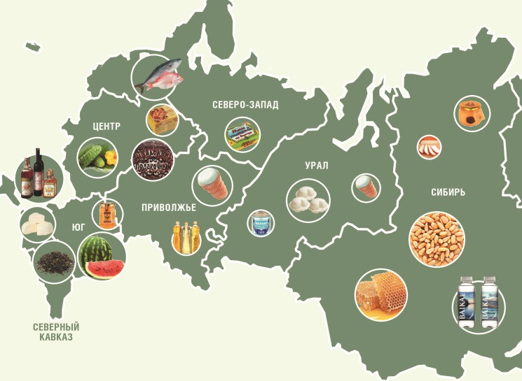 Крупнейшие пищевой россии. География продуктов питания. Карта продовольствия России. Страны производящие продукты питания. Географическое указание и Наименование места происхождения товара.
