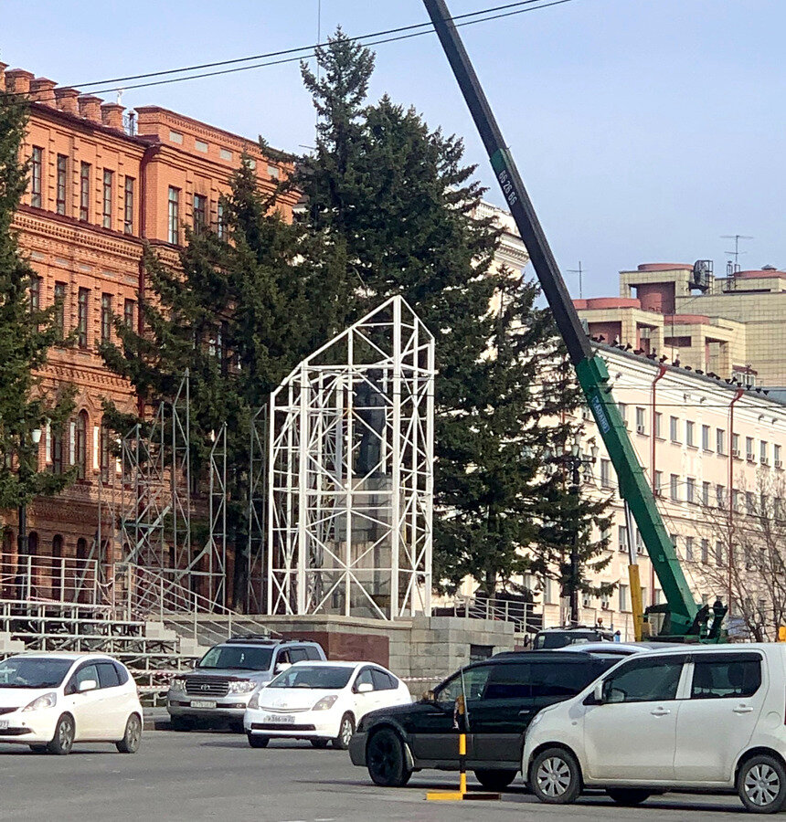 Хабаровск, площадь Ленина, 2 мая 2023 г. 