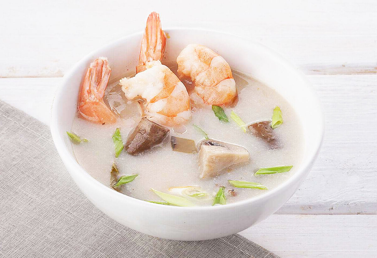 суп из креветок и кокосового молока