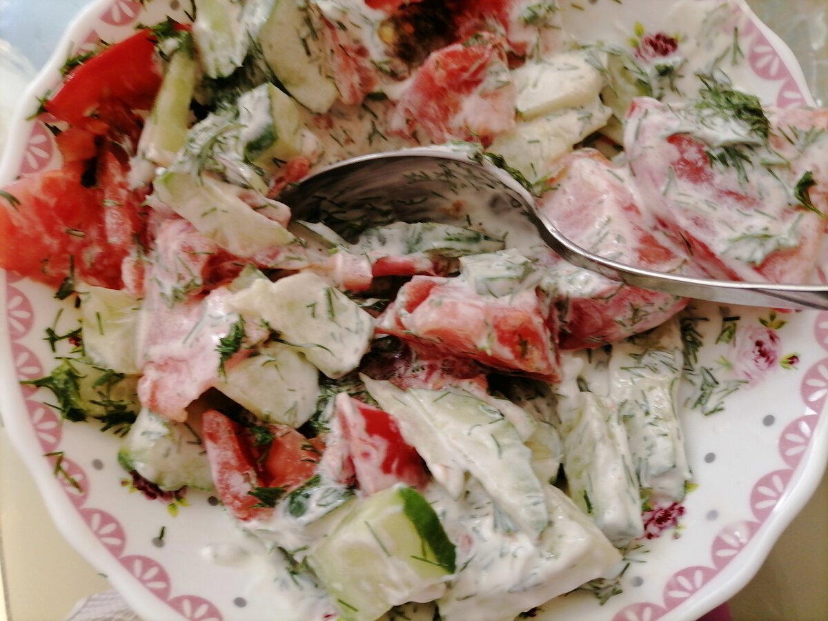 Фото автора: салат овощной