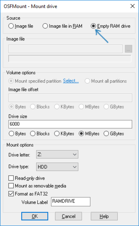 Файл ram. OSFMOUNT. OSFMOUNT V1.5.