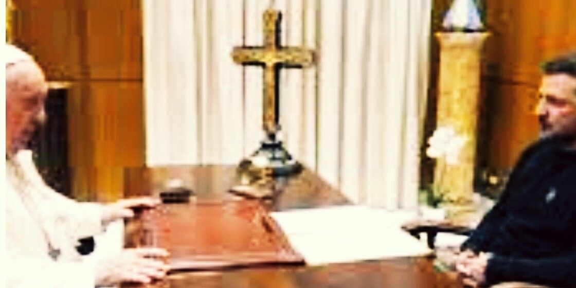 Народный артист (справа) и нехороший человек.