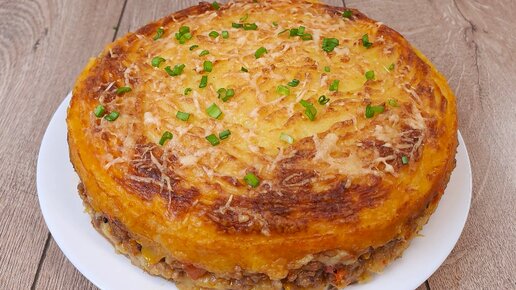 Картофельный торт с фаршем: пошаговый рецепт — Шуба