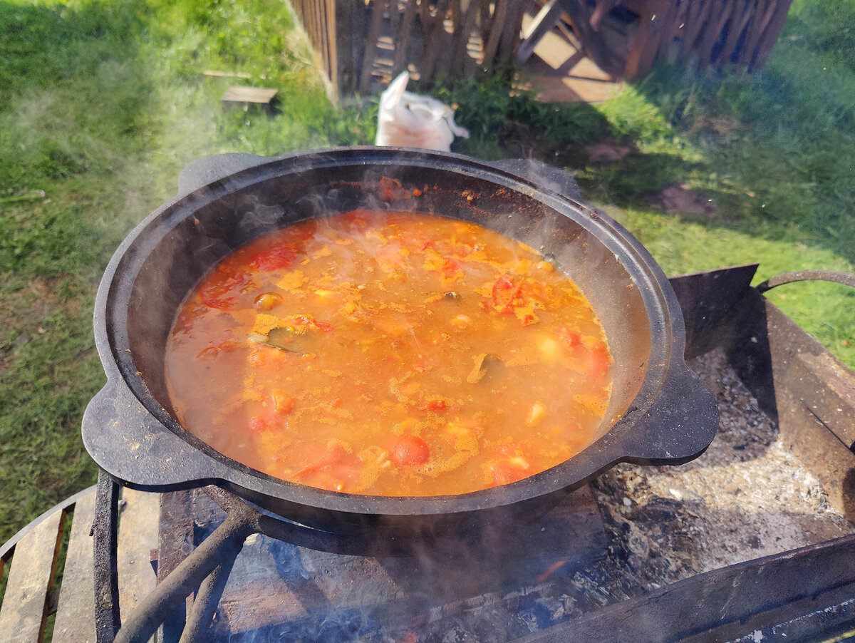 Шурпа под дождём :)