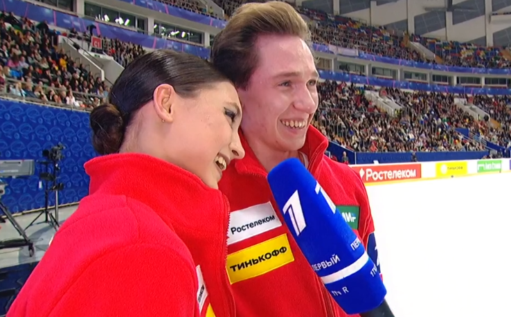 Ирина Хавронина и Дарио Чиризано. Источник фото: официальный сайт Первого канала.