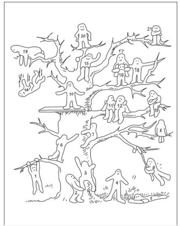 Для работы с проективным тестом сделайте скрин-шот рисунка и распечатайте его на компьютере для дальнейшего раскрашивания