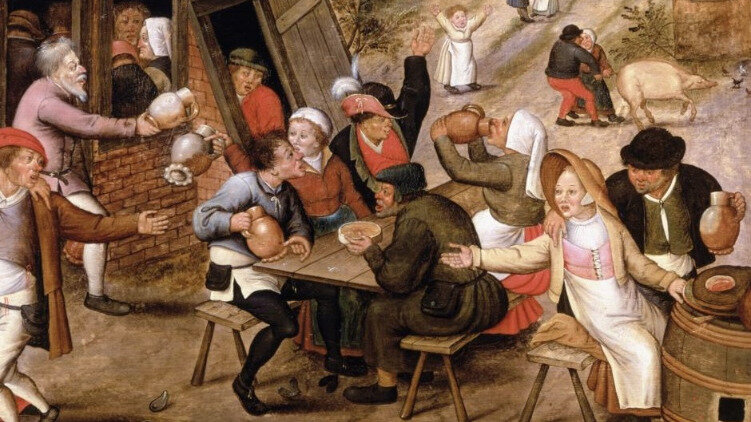 Хотя большинство европейцев чаще ели примерно так