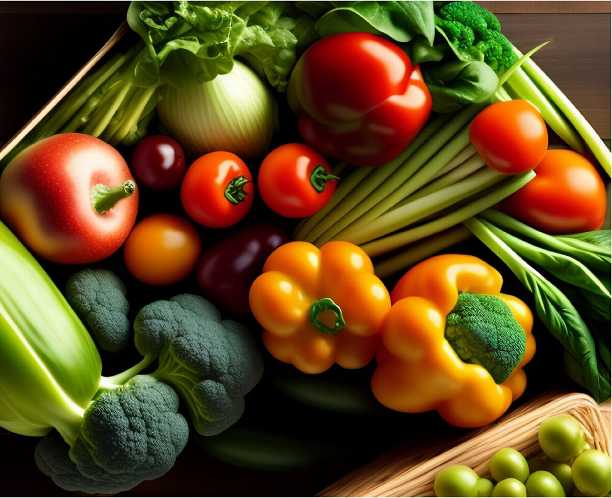 Овощи - залог здоровья и долголетия.