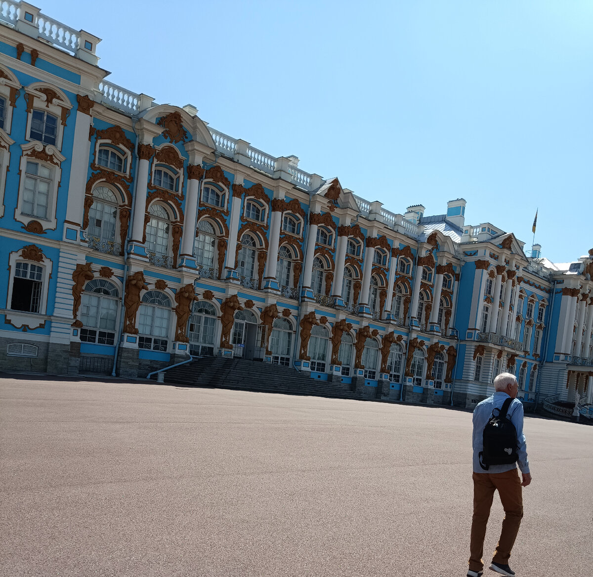 Екатерининский дворец, парадная сторона