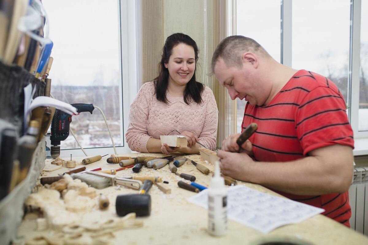 Мастерская "Палехский Иконостас", п. Палех. Рабочие моменты