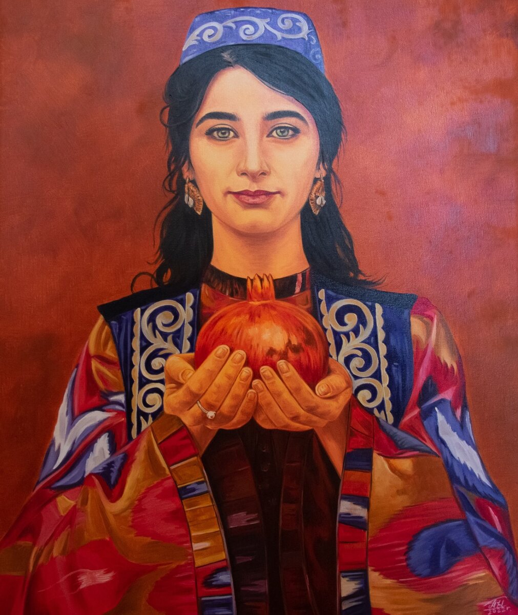 Картина «Девушка с гранатом»