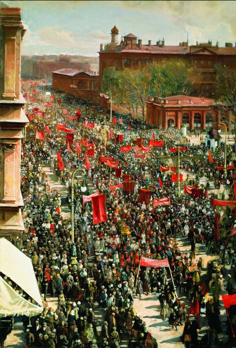 Исаак Бродский. 1930, Демонстрация