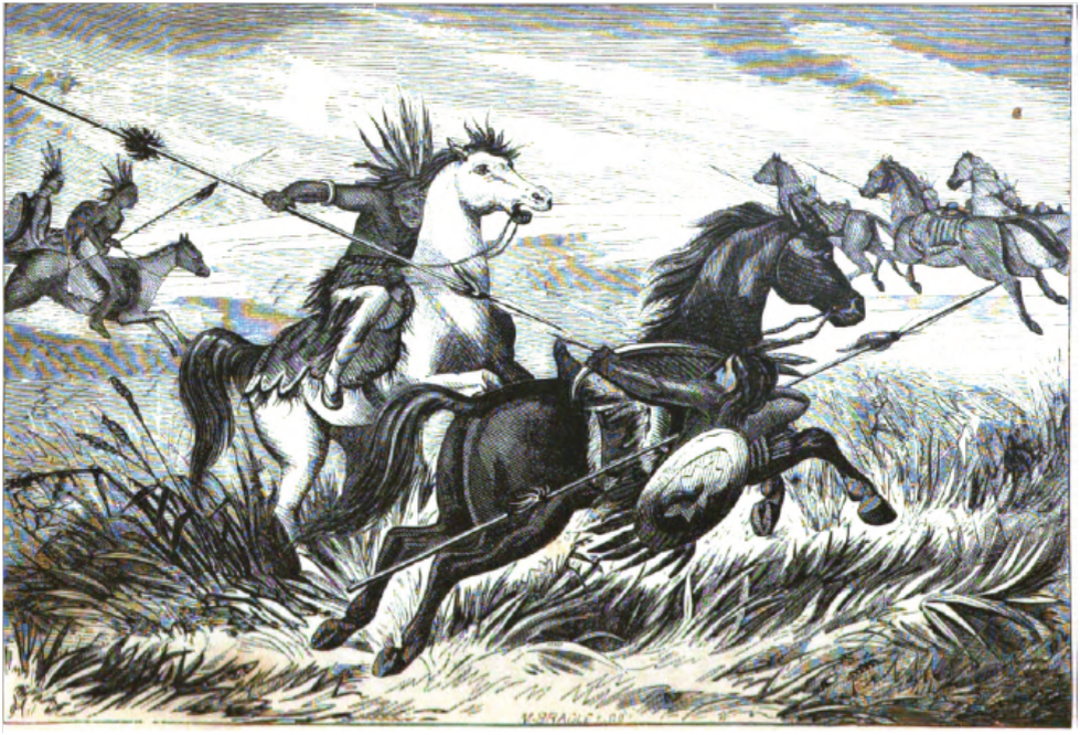 Военная  тренировка  команчей.