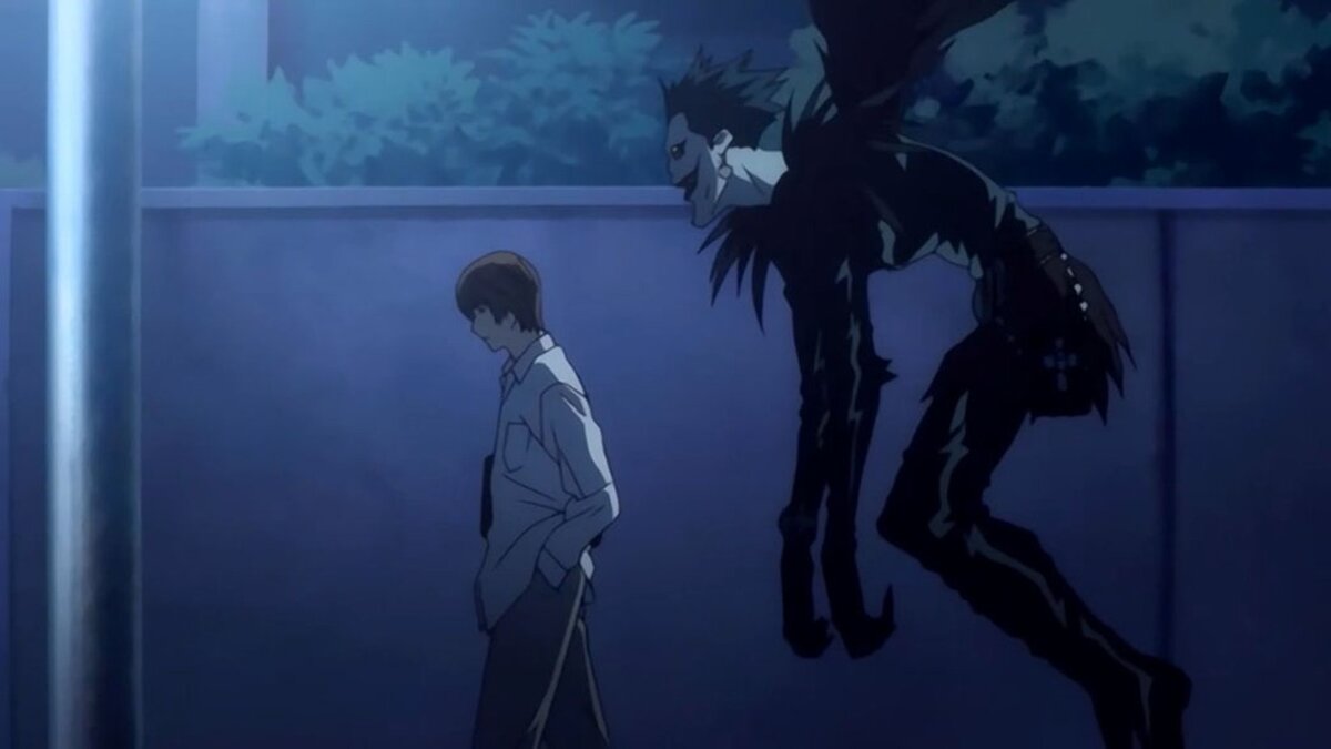 "Death Note" 2006. Мы с Пятым тоже так иногда по городу ходим.