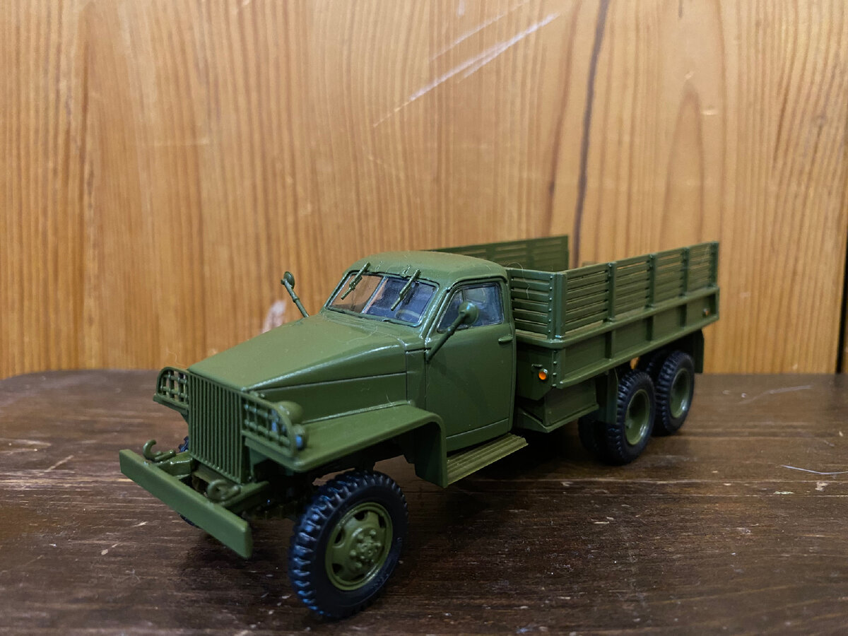 Studebaker US6 от Modimio «Легендарные грузовики СССР» в масштабе 1:43 |  Масштабный тест-драйв | Дзен