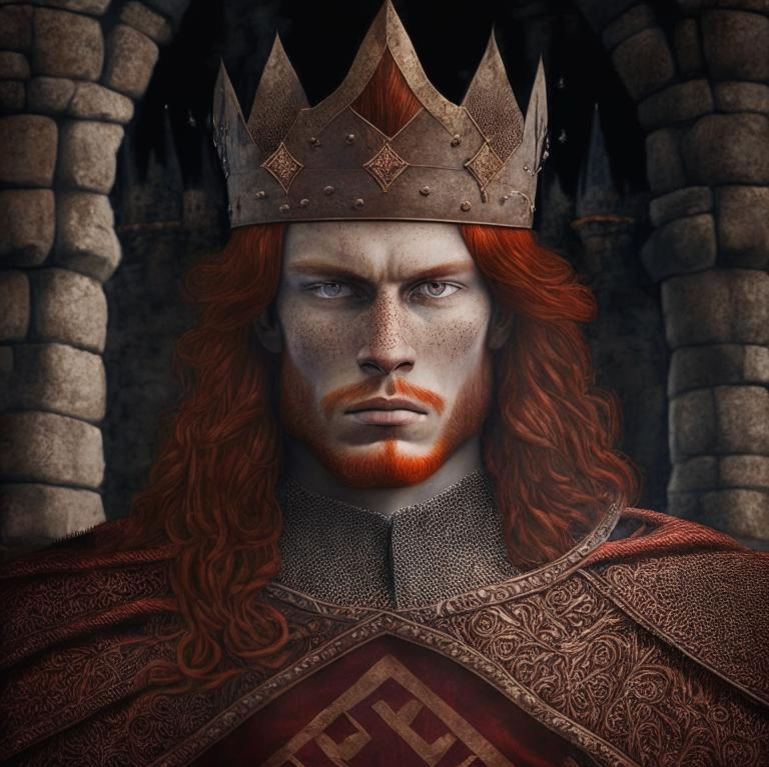 Король Англии Вильгельм II Руфус. Арт. Фэнтези. Авторская работа.