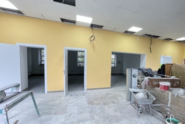    В Оренбурге продолжается капремонт детской поликлиники №3 Кристина Просвиркина