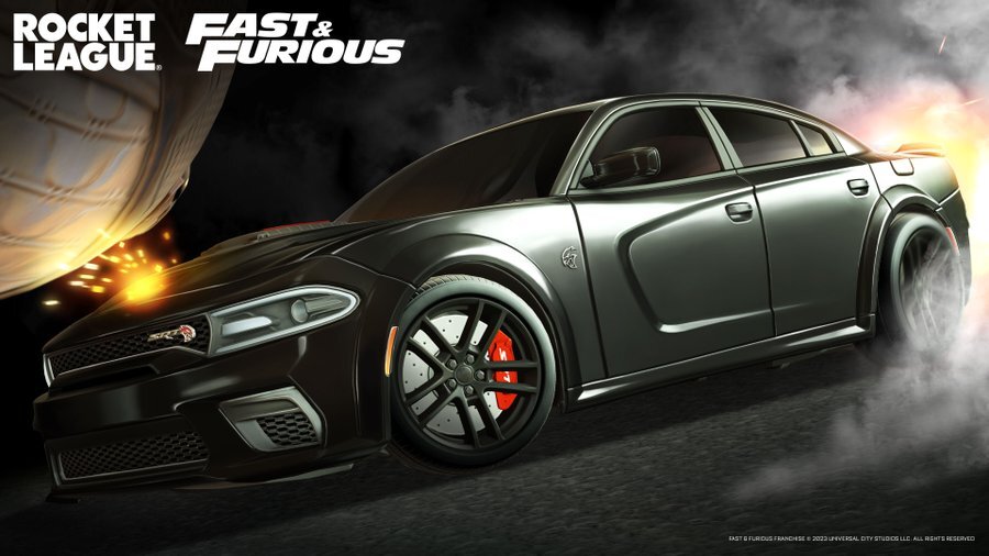 Автомобиль Fast & Furious Dodge Charger SRT Hellcat в игре Rocket League!