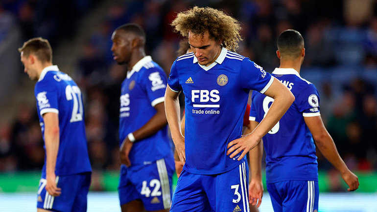    Футболисты «Лестера» после очередного поражения. Reuters