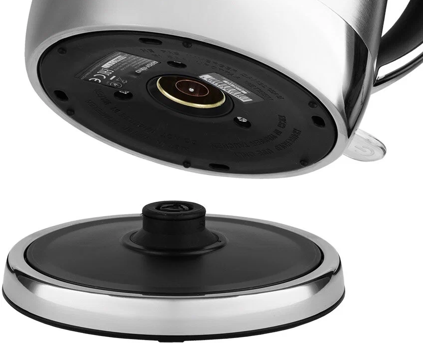 Английский контроллер STRIX, который установлен в месте соединения чайника с подставкой, обеспечивает 15 тысяч циклов кипячения — это 10 лет интенсивного использования 