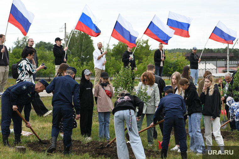 Аллея памяти в парке патриот