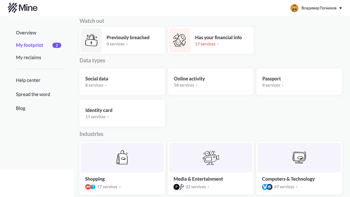 У 17 компаний есть доступ к моей банковской карте, еще 8 знают мои паспортные данные...