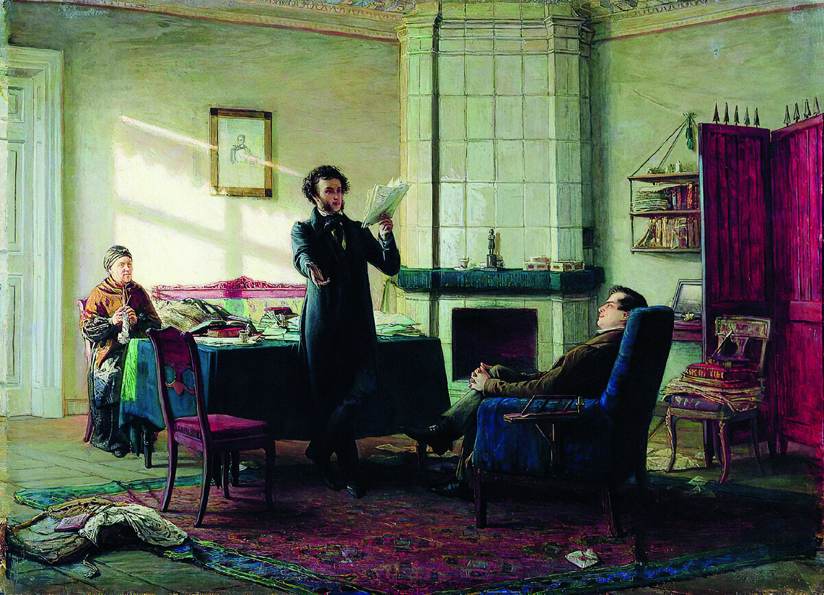 Николай Ге «Пушкин в селе Михайловском», 1875 год