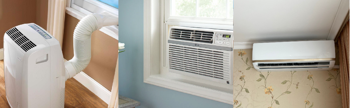 Типы кондиционеров в интерьере. Фото автора и яндекс.картинки