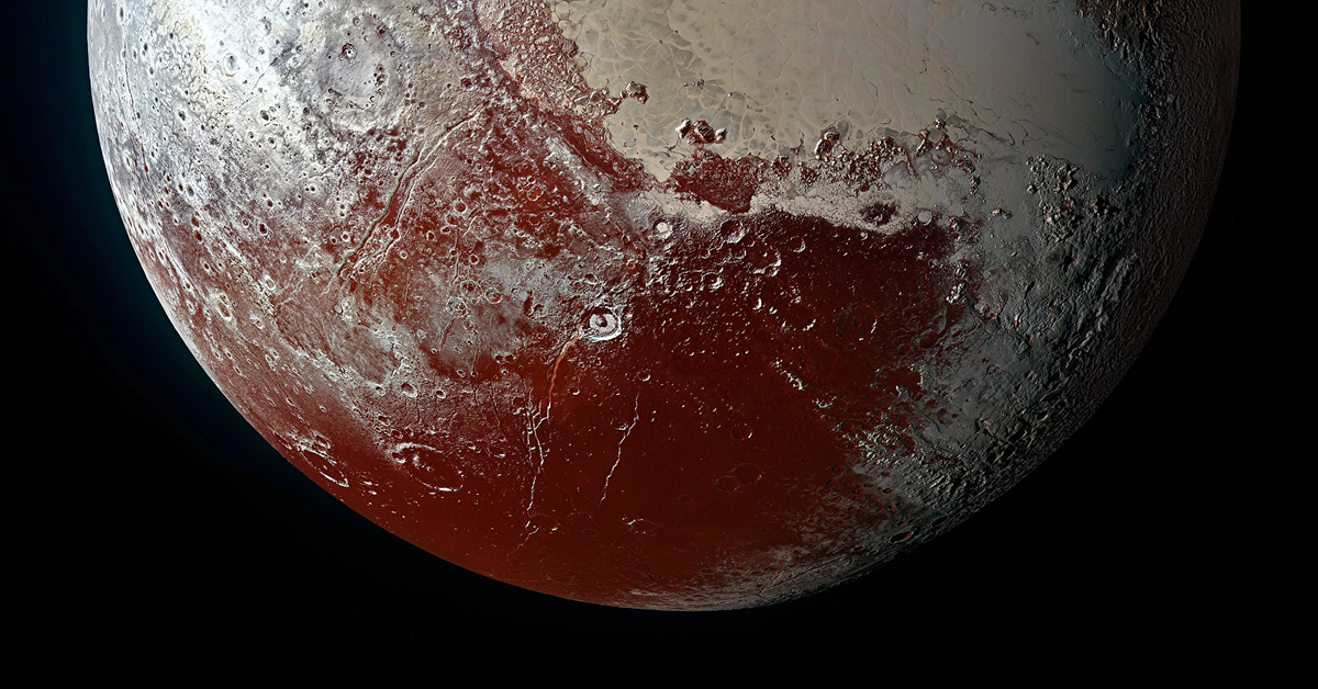 Изображение Плутона, полученное зондом «Новые горизонты». Фото: NASA