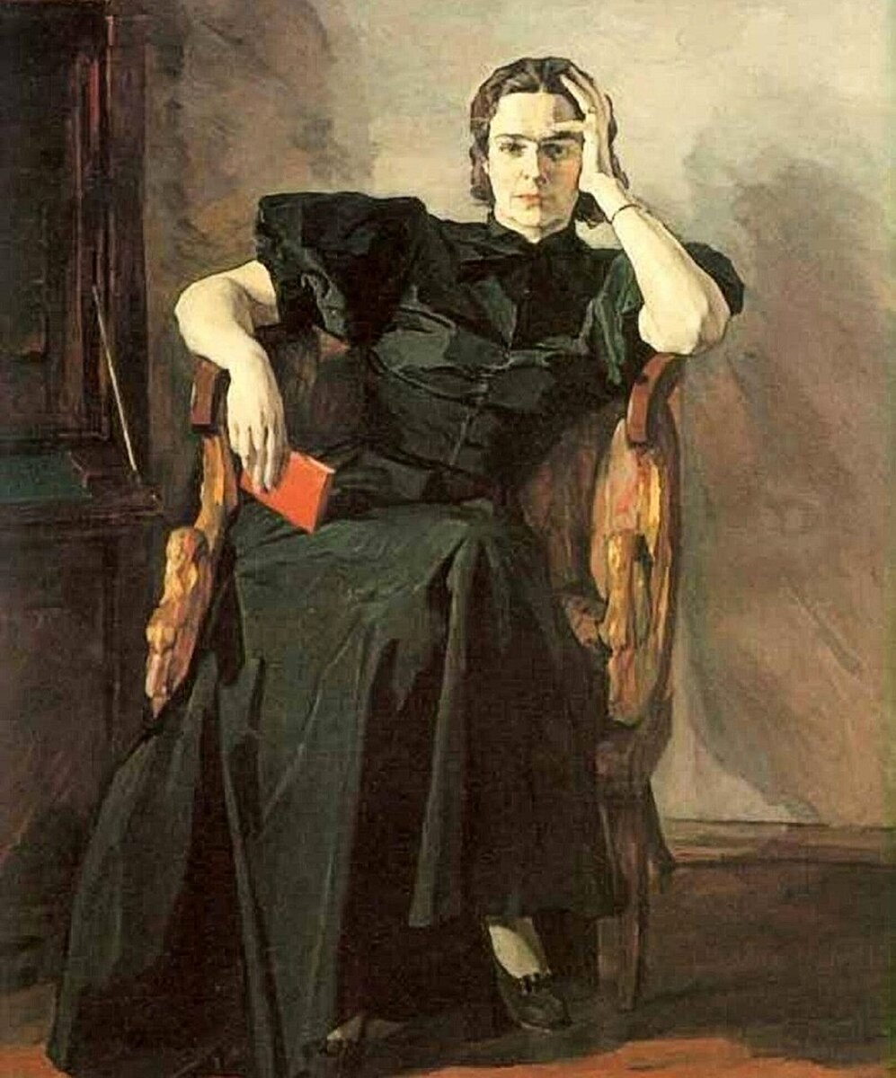 Павел Корин "Портрет Н. А. Пешковой", источник vk.com