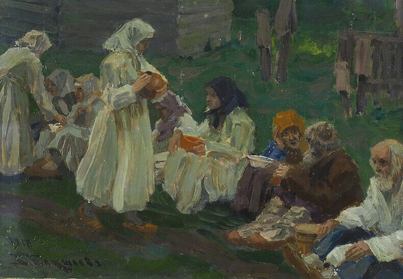 В. Н. Бакшеев «Милостыня»